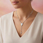 Collana Rosario con Medaglia Miracolosa e Croce In Acciaio Inossidabile