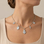 Collana Iconic Charms con Cuore Sacro In Acciaio Inossidabile