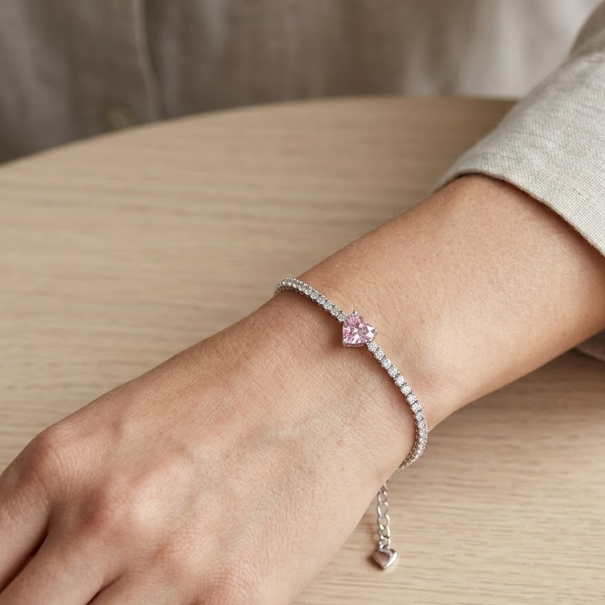 Bracciale Tennis Love In Argento 925