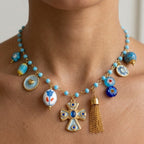 Collana Mediterrean Charm In Acciaio Inossidabile