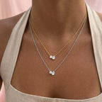 Collana Girocollo Toi et Moi con Zirconi In Acciaio Inossidabile