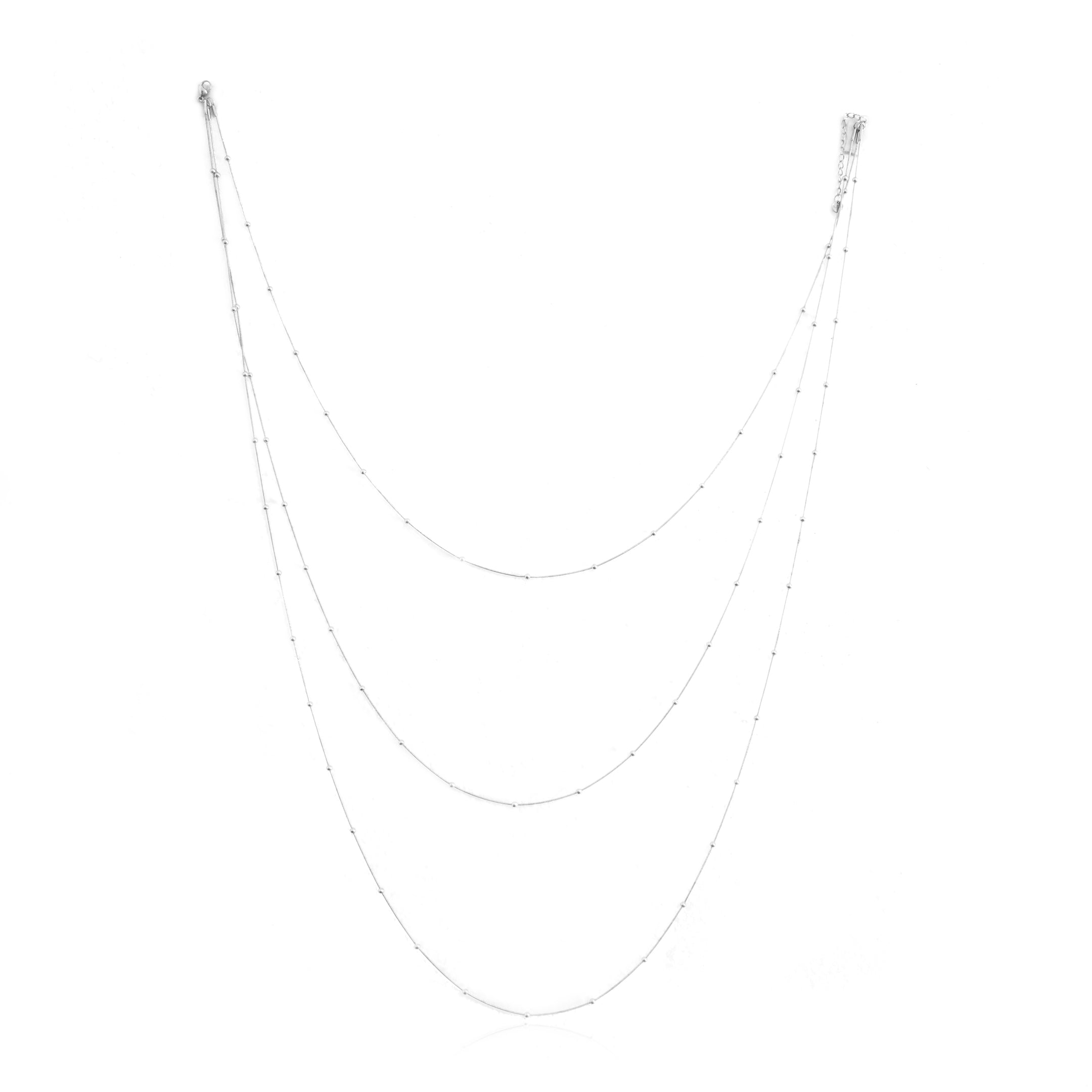 Collana a Strati in Acciaio