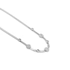 Collana con Motivi Floreali in Acciaio