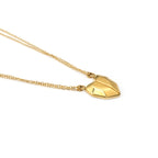 Collana in Acciaio con Cuore Geometrico