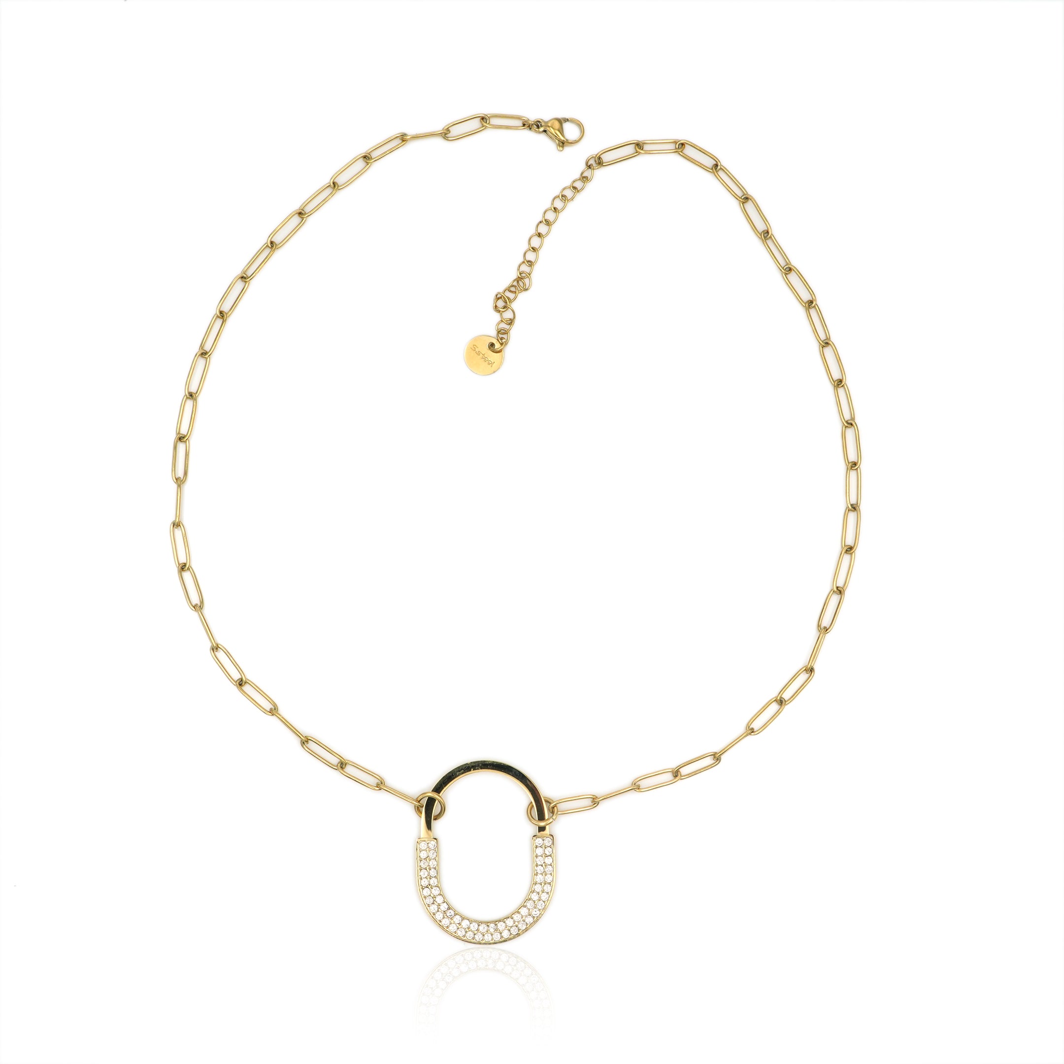 Collana in Acciaio con Ciondolo a Lucchetto