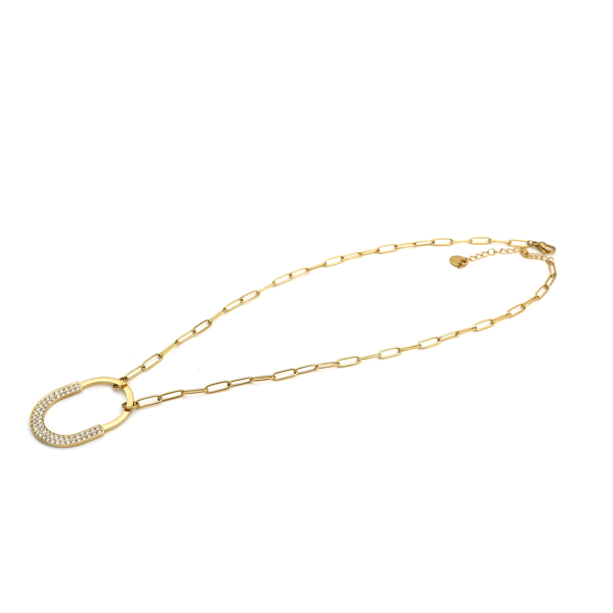Collana in Acciaio con Ciondolo a Lucchetto