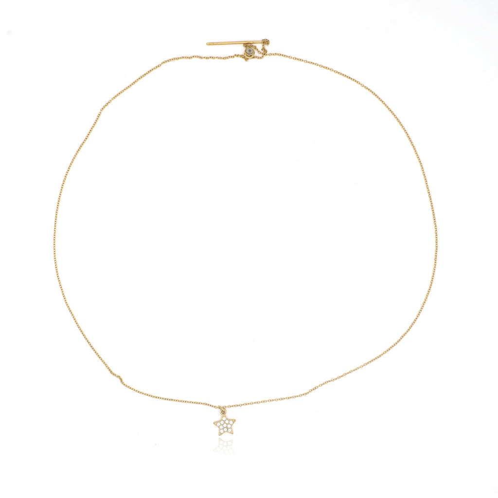Collana Stella Brillante Acciaio