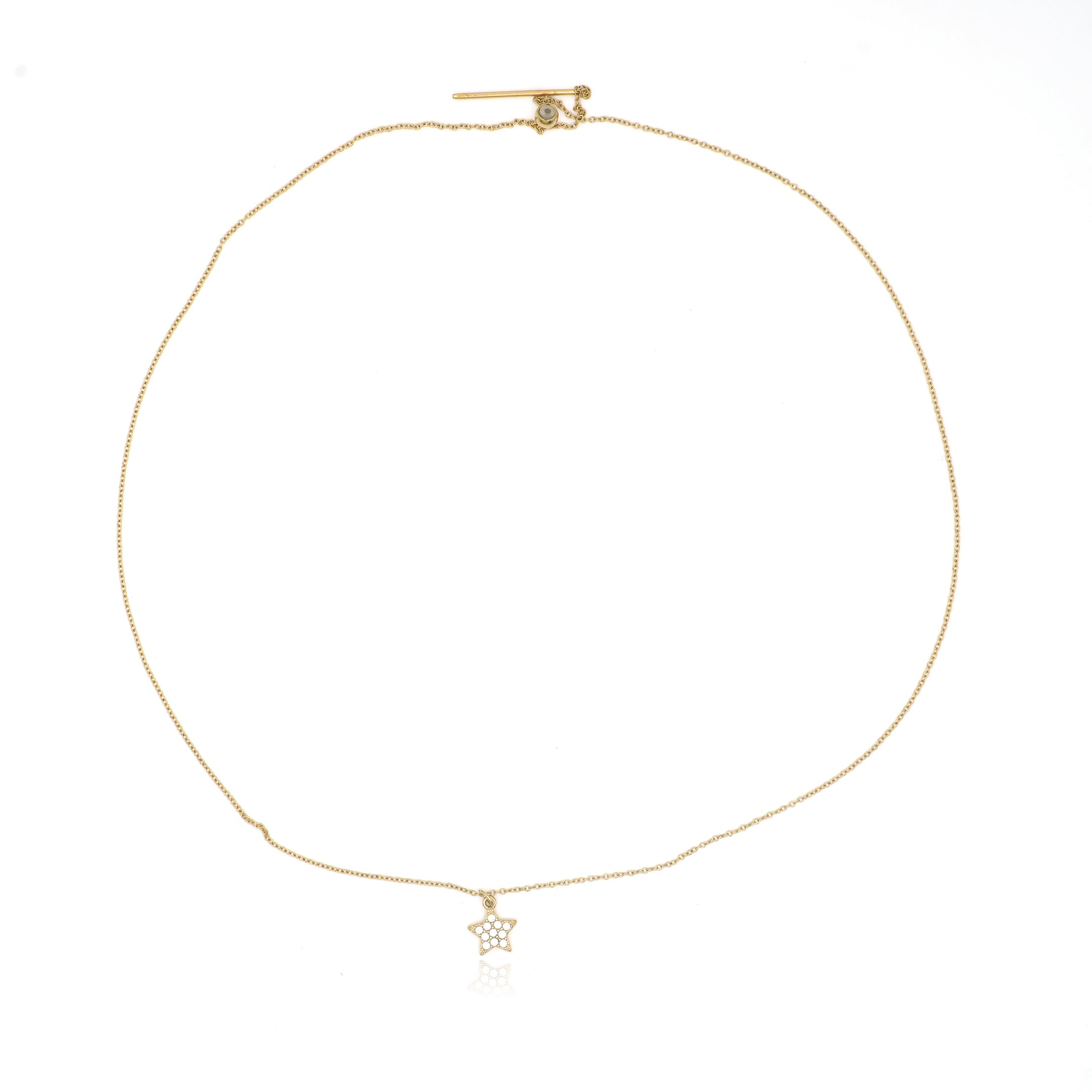 Collana Stella Brillante Acciaio