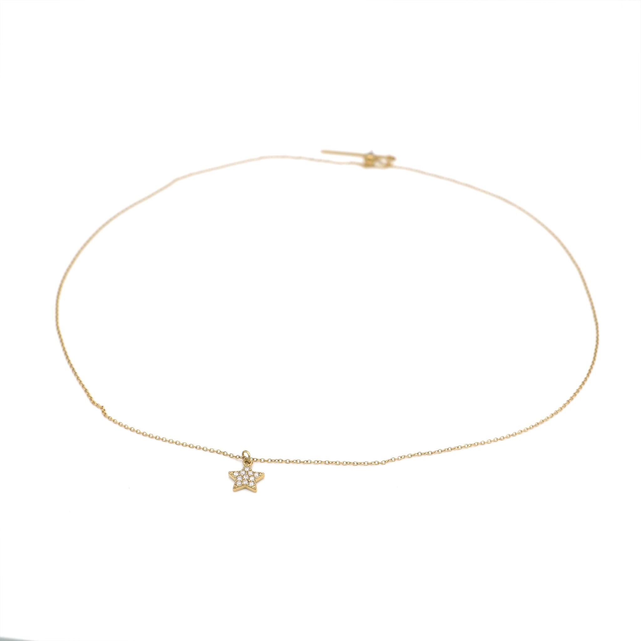 Collana Stella Brillante Acciaio