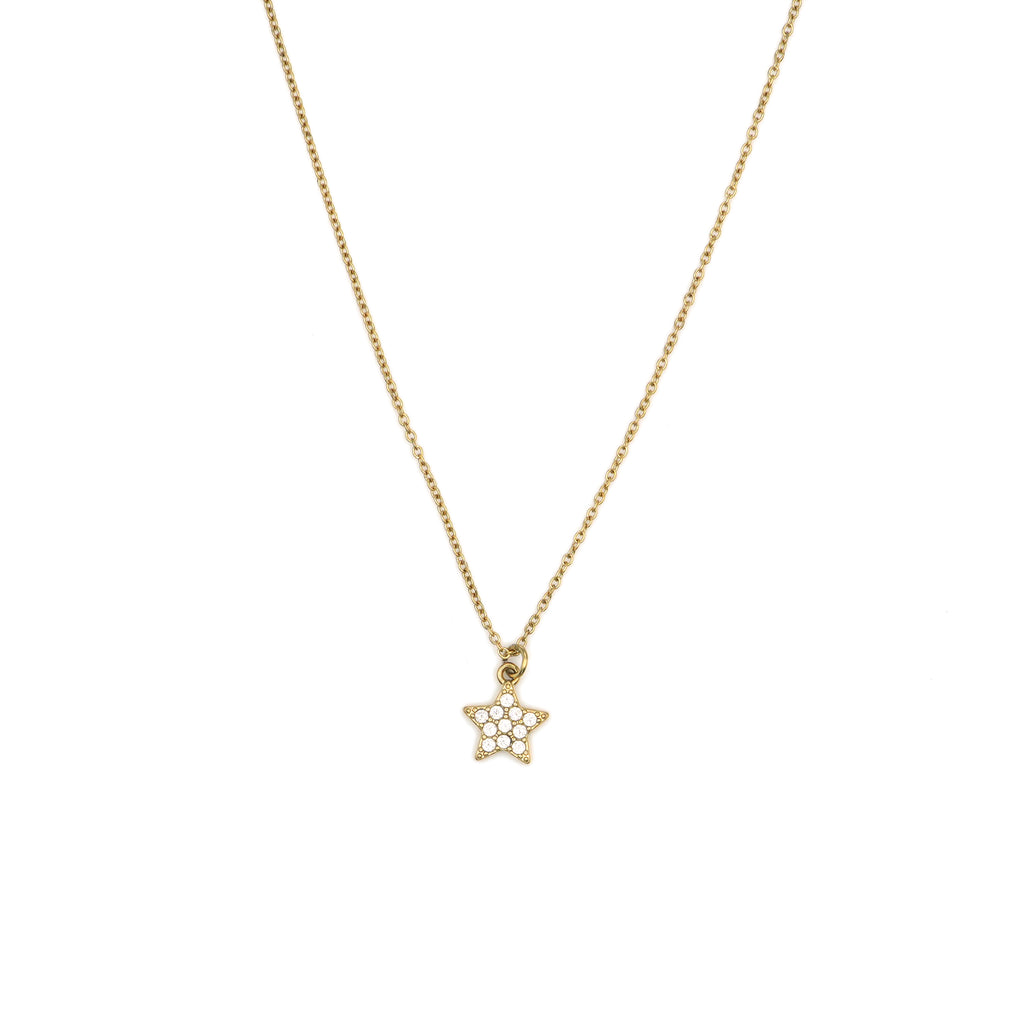 Collana Stella Brillante Acciaio