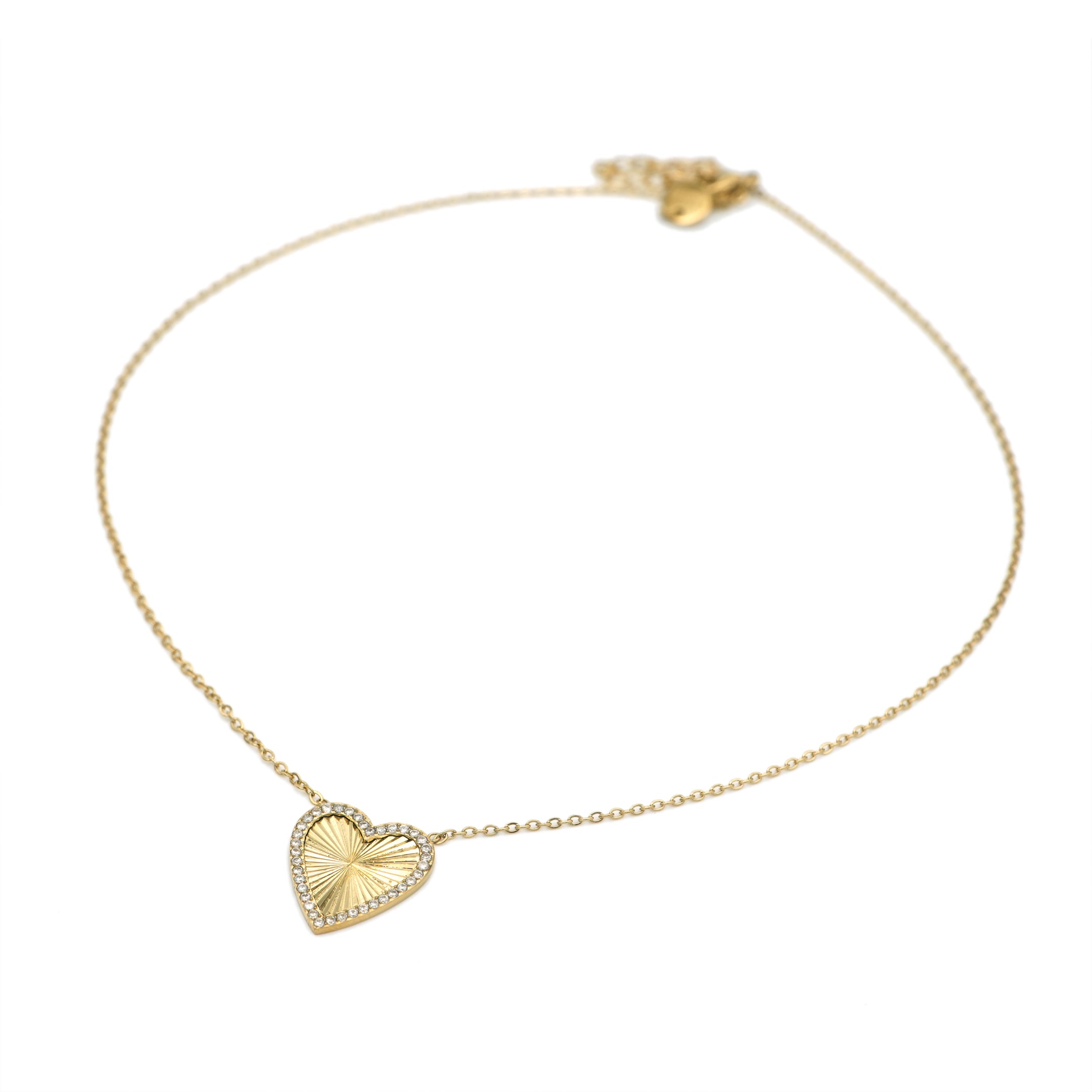 Collana Cuore Radiante Acciaio