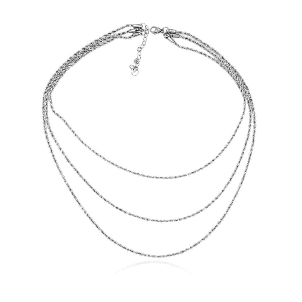 Collana a Strati in Acciaio