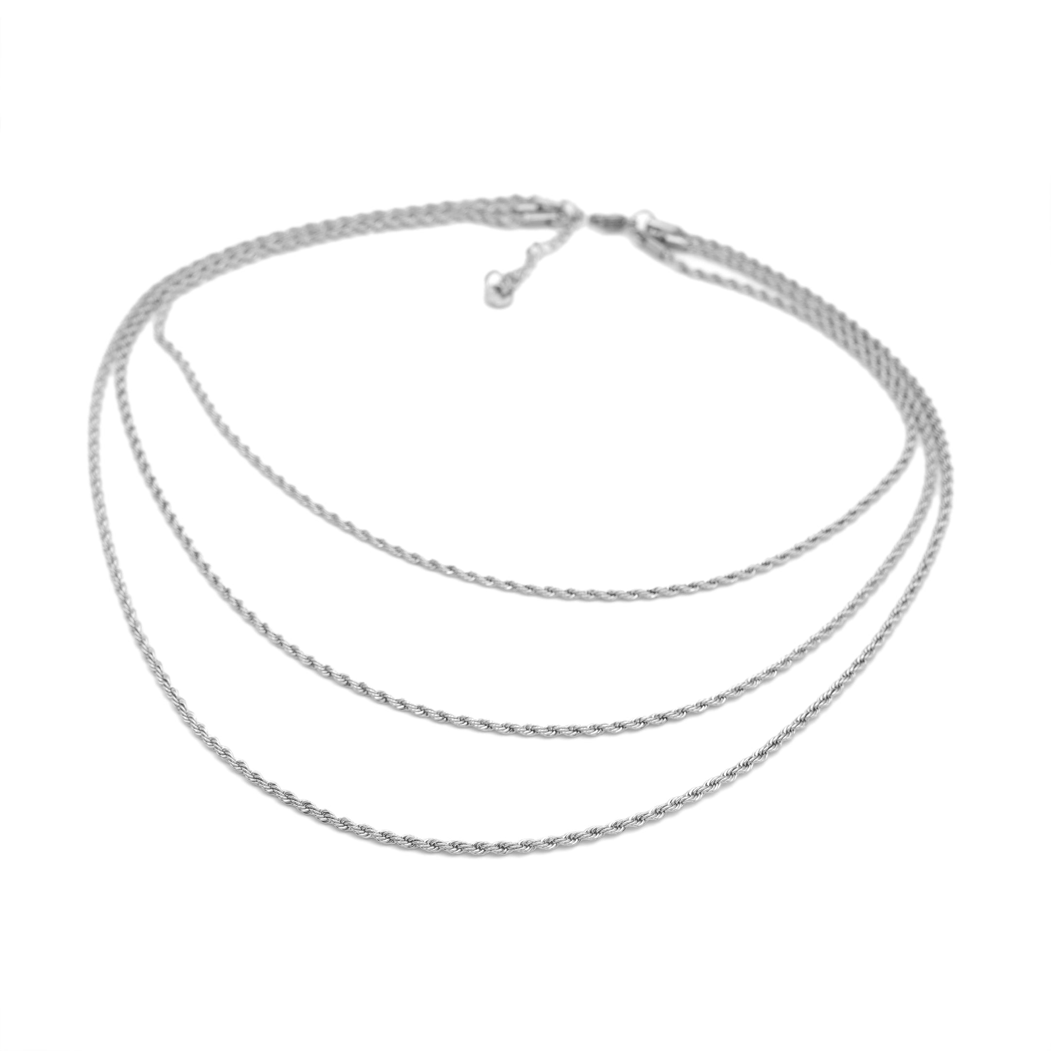 Collana a Strati in Acciaio