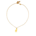 Collana con Ciondolo a Forma di Gatto in Acciaio