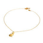 Collana con Ciondolo a Forma di Gatto in Acciaio