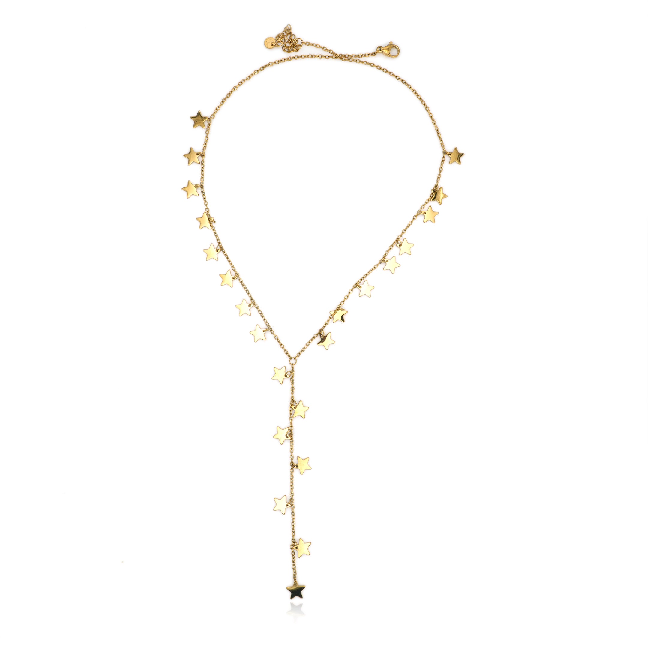 Collana Lariat Star Rain in Acciaio Inossidabile