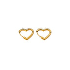 Orecchini Cuore Love Hoop con Zirconi In Acciaio Inossidabile