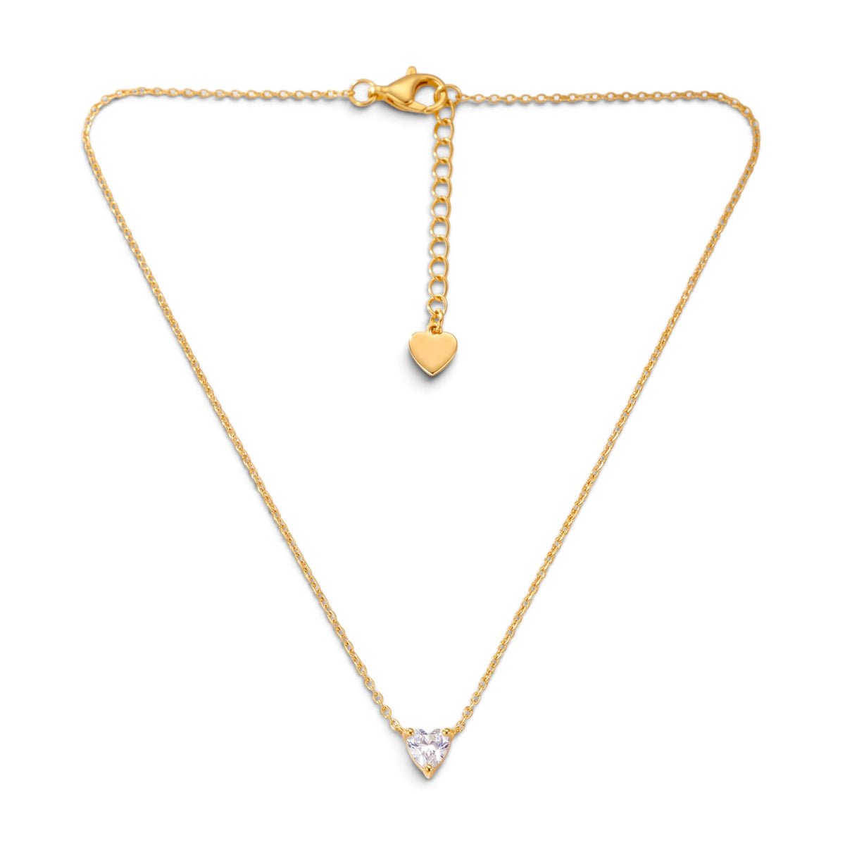 Collana Girocollo Punto Luce Cuore Integrato In Acciaio Inossidabile
