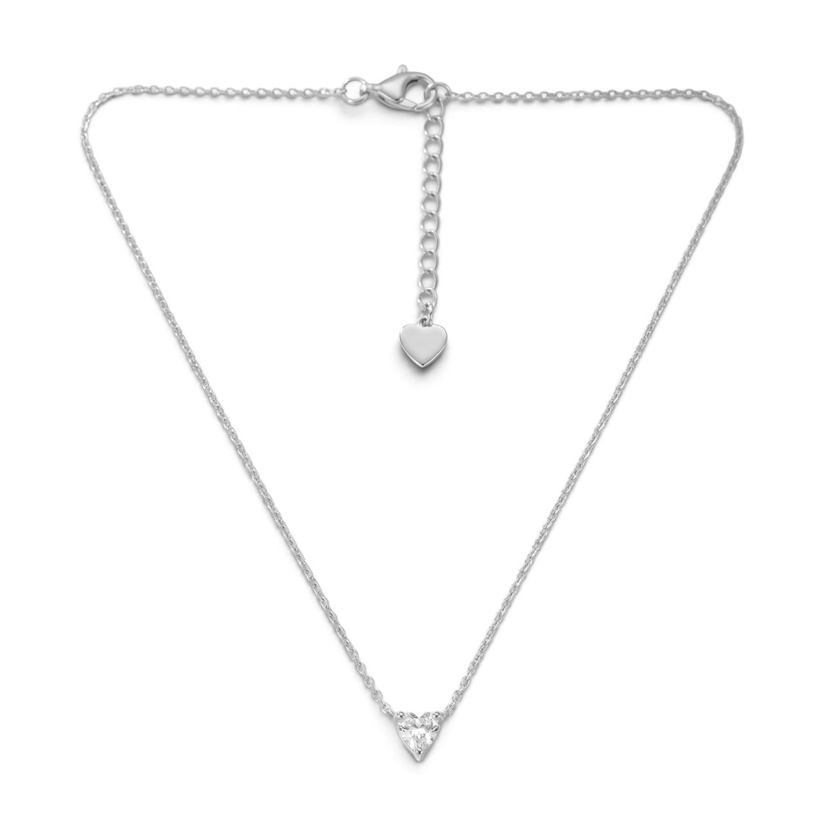 Collana Girocollo Punto Luce Cuore Integrato In Acciaio Inossidabile