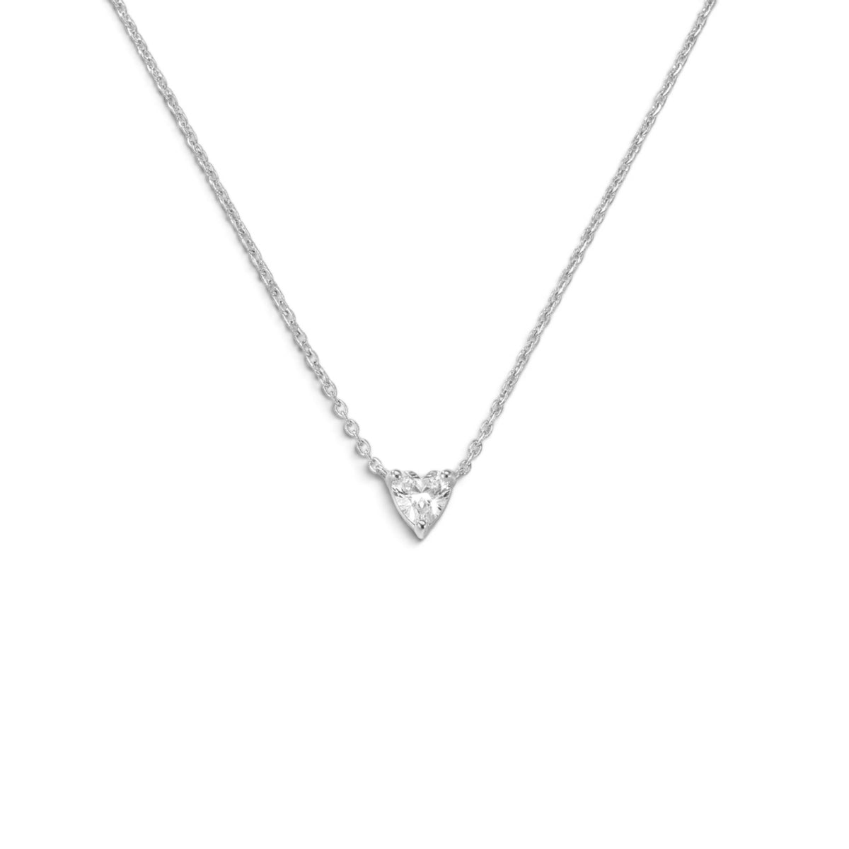 Collana Girocollo Punto Luce Cuore Integrato In Acciaio Inossidabile