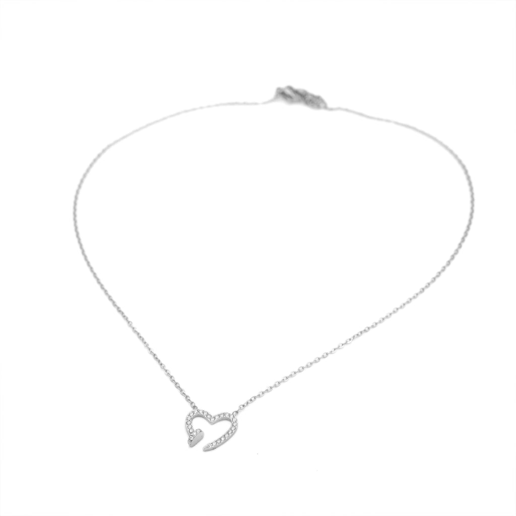 Collana Cuore Infranto in Acciaio