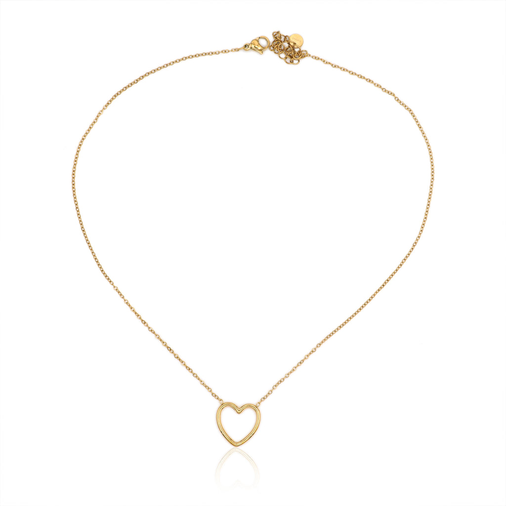 Collana in Acciaio con Ciondolo Cuore