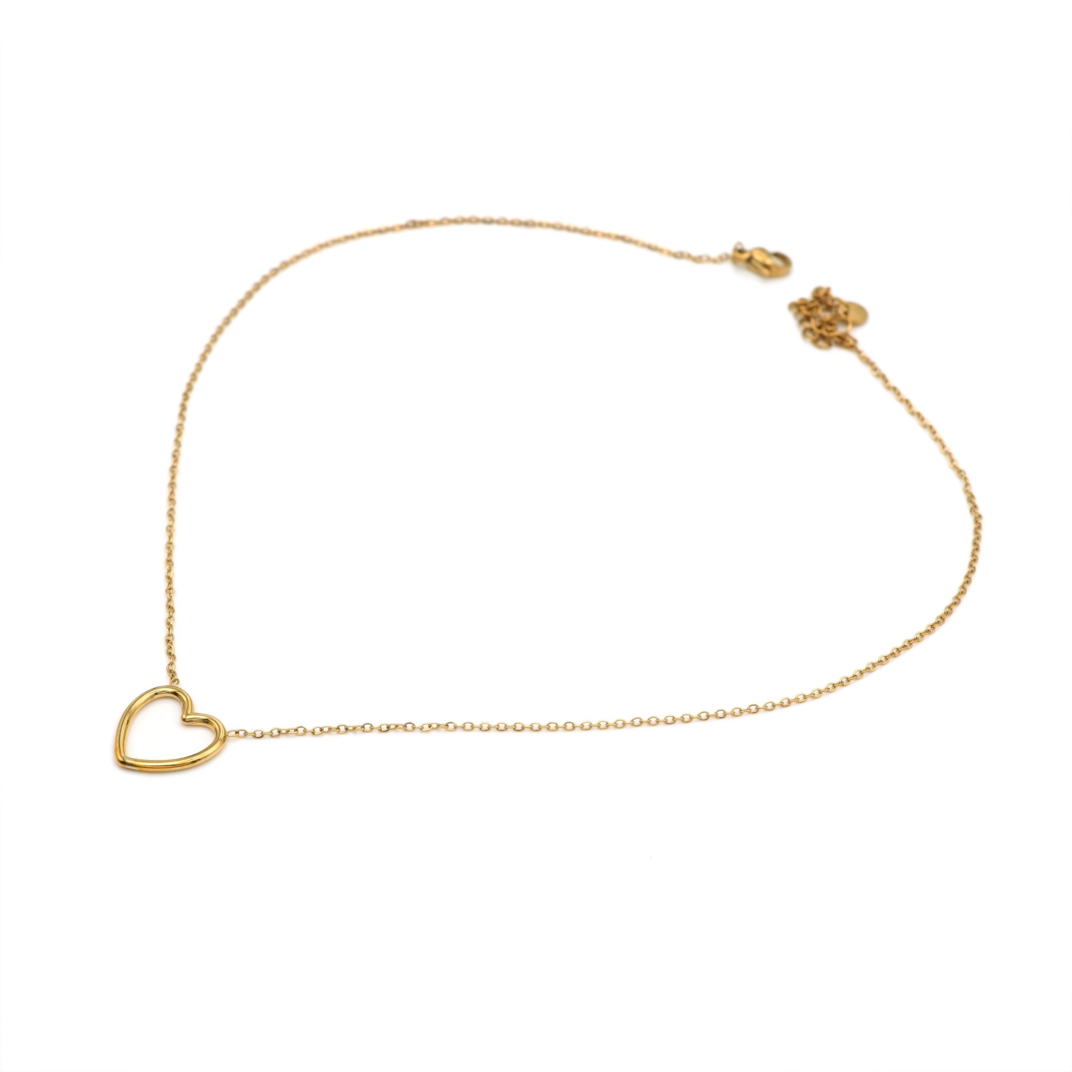 Collana in Acciaio con Ciondolo Cuore