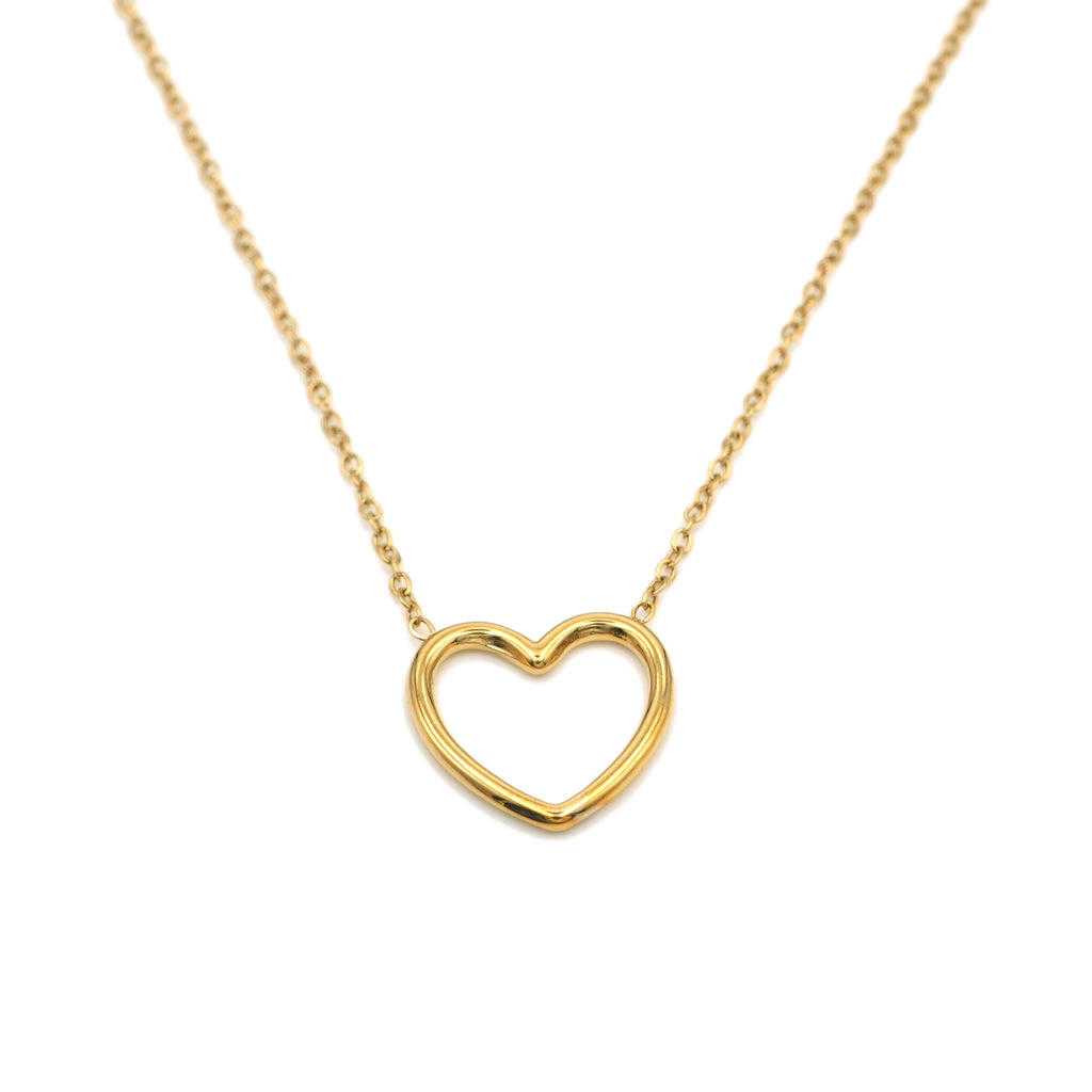 Collana in Acciaio con Ciondolo Cuore