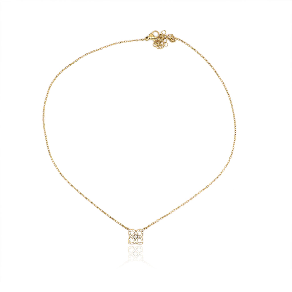 Collana Quadrifoglio Veneziano in Acciaio