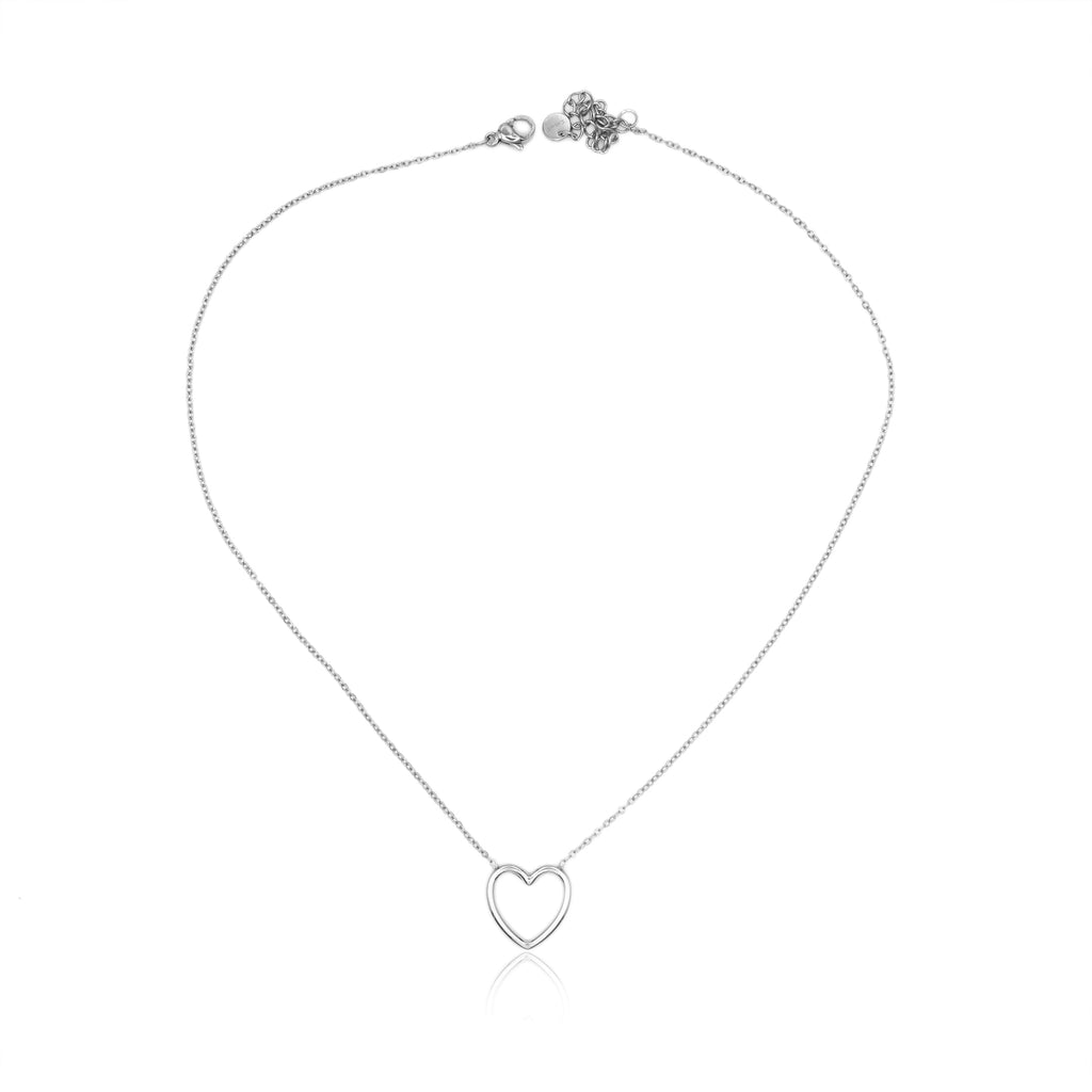 Collana in Acciaio con Ciondolo Cuore