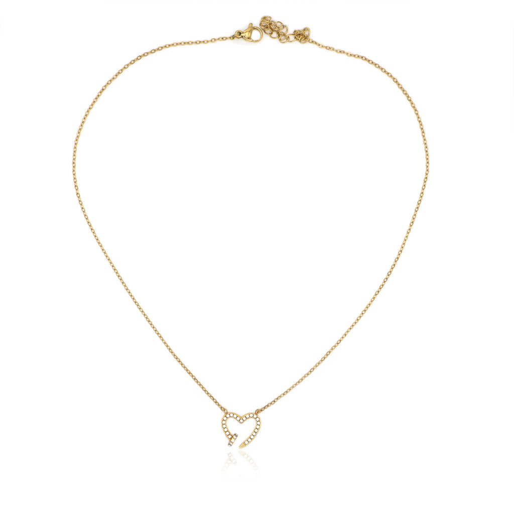 Collana Cuore Infranto in Acciaio