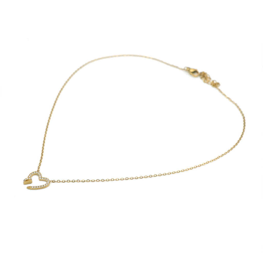 Collana Cuore Infranto in Acciaio