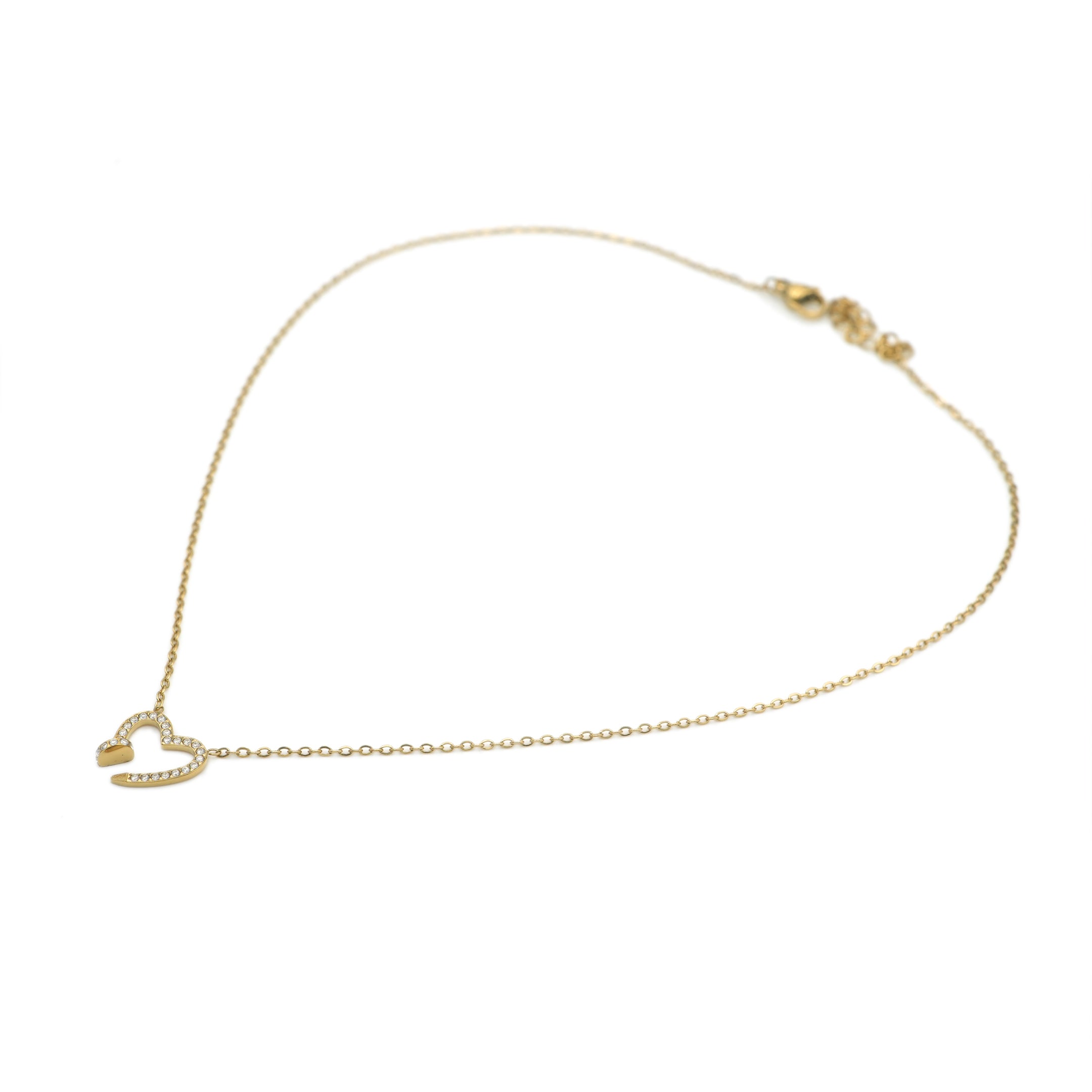 Collana Cuore Infranto in Acciaio