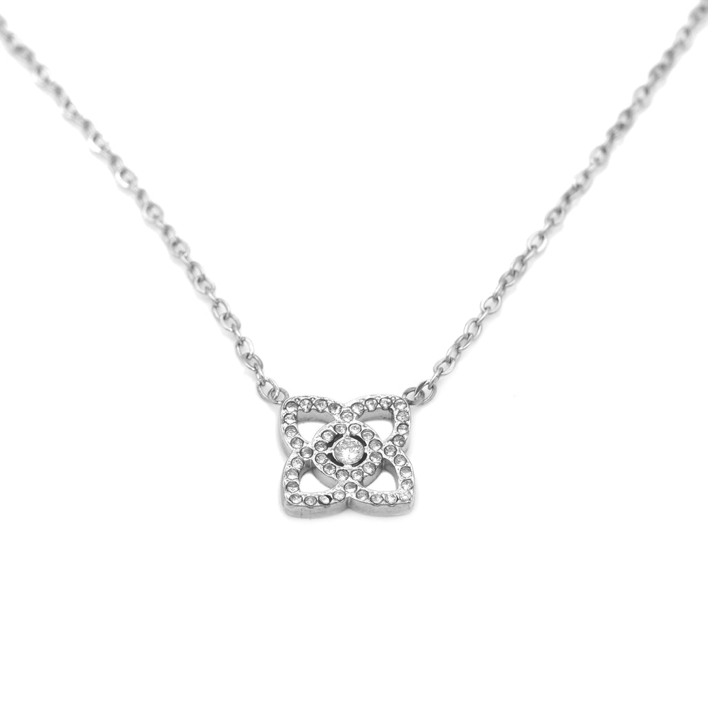 Collana Quadrifoglio Veneziano in Acciaio