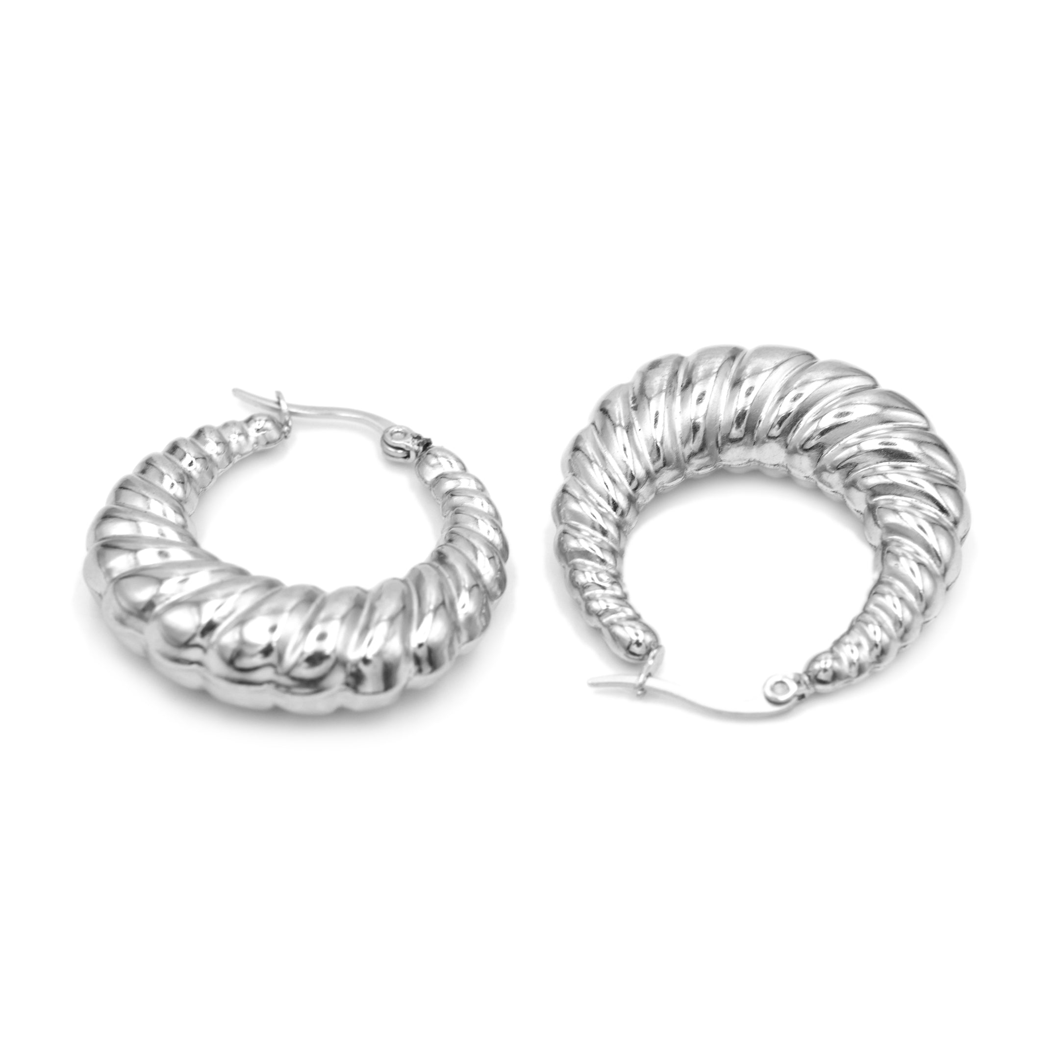 Orecchini a Cerchio in Acciaio