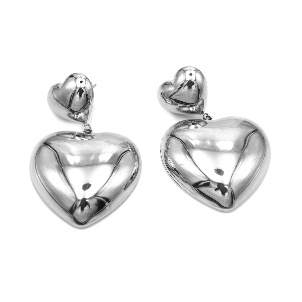Orecchini Cuore in Acciaio