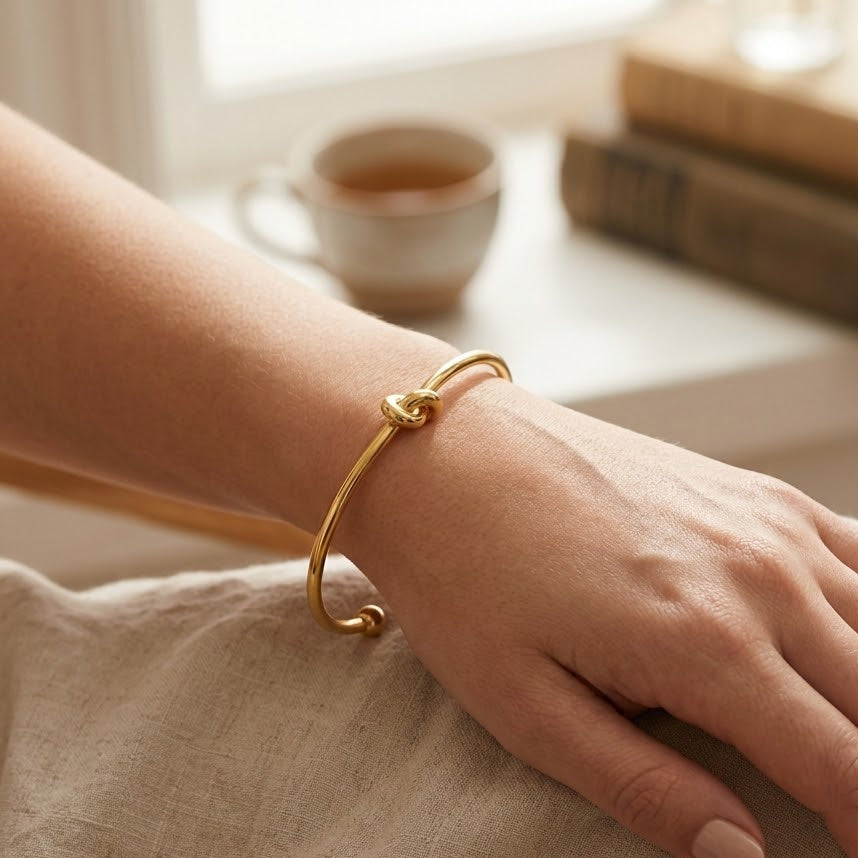 Bracciale Torchon Nodo In Acciaio Inossidabile