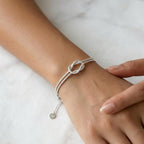Bracciale Nodo Doppio Filo in Acciaio Inossidabile