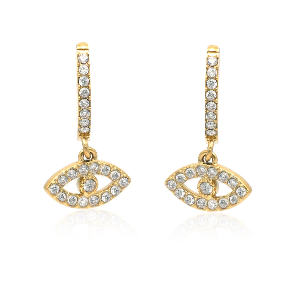 Orecchini Evil Eye in Acciaio