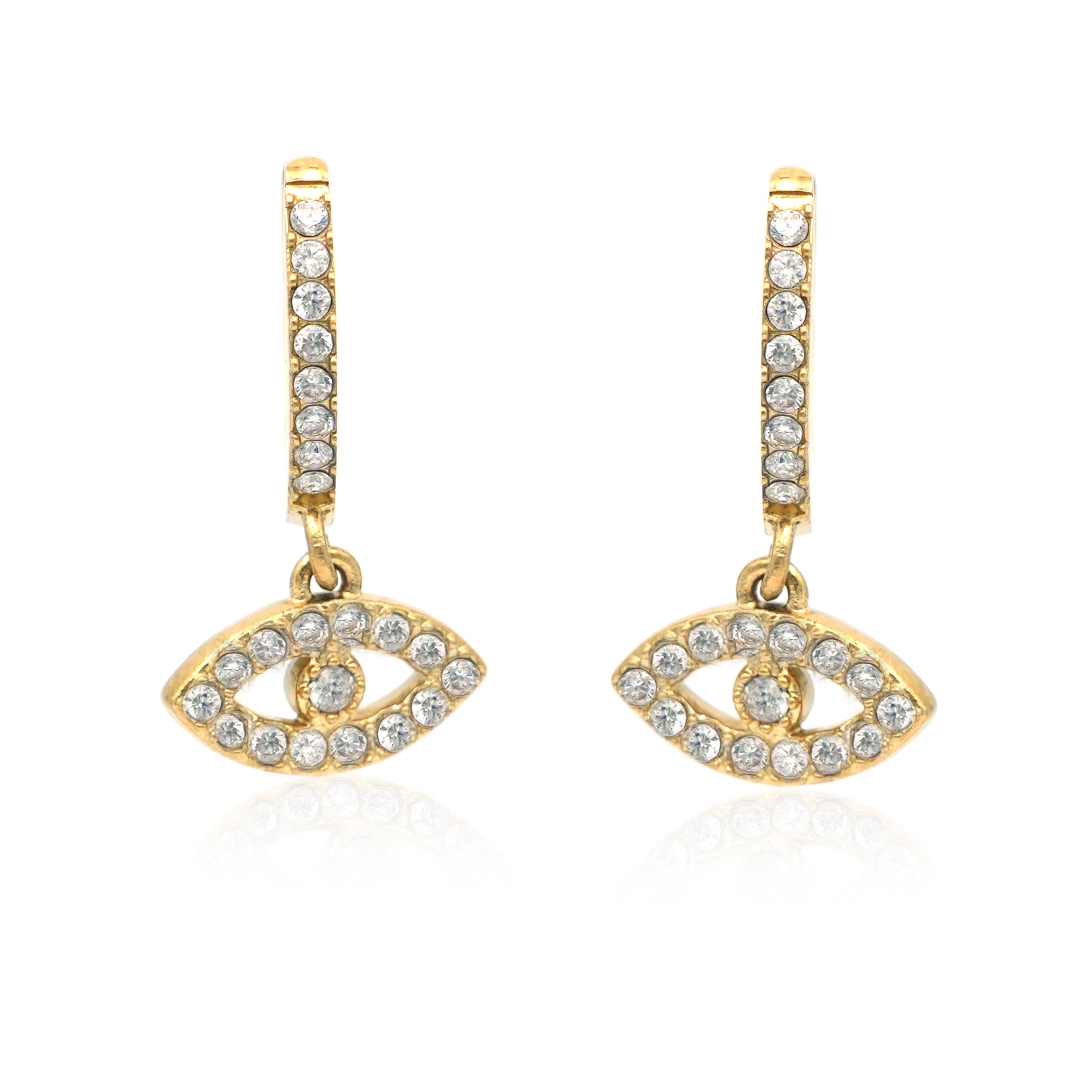 Orecchini Evil Eye in Acciaio