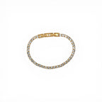 Bracciale Tennis Elite con Cristalli Bianchi In Acciaio Inossidabile