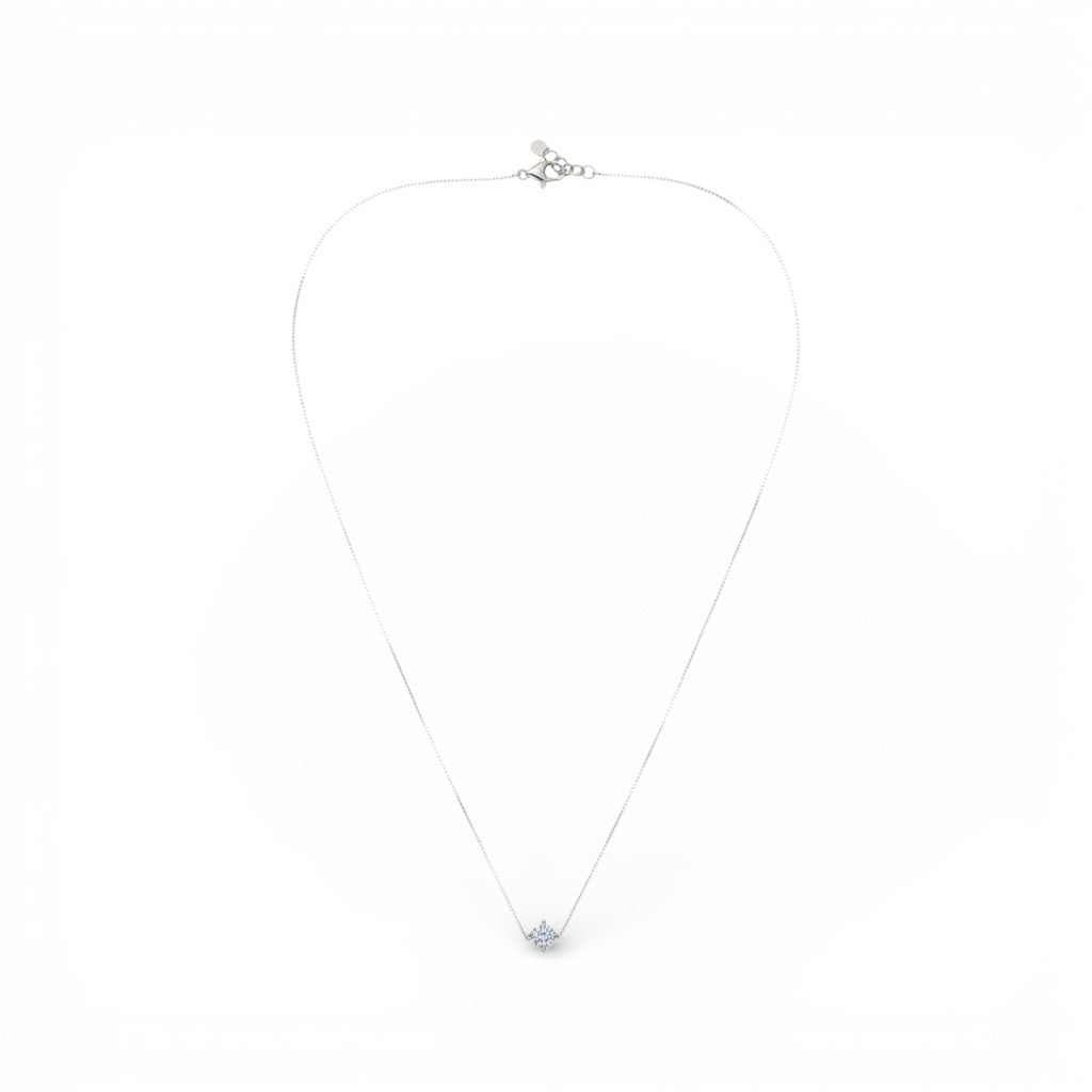 Collana con Punto Luce Sferico In Argento 925