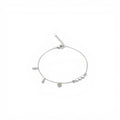 Bracciale con Charms Cuori e Zirconi In Argento 925