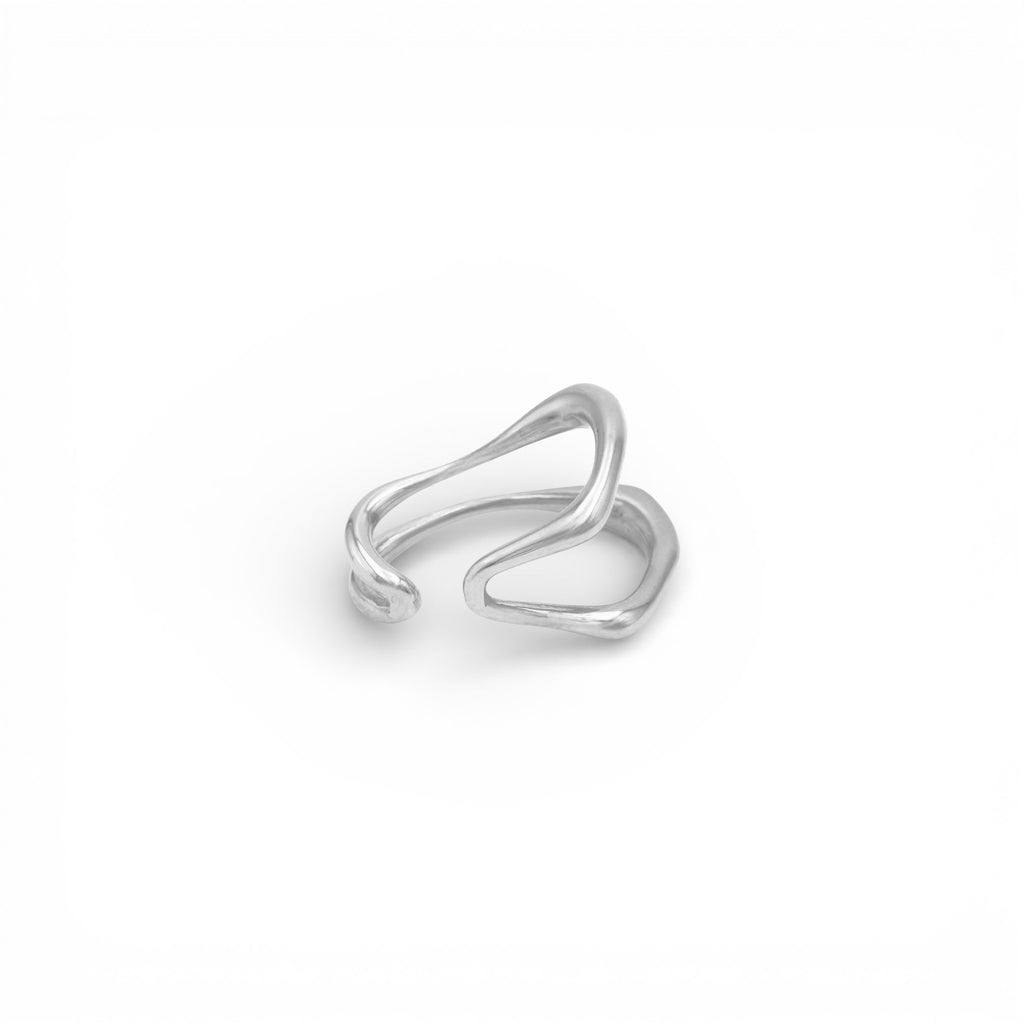 Ear Cuff Wave in Acciaio