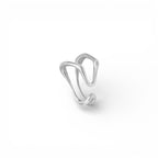 Ear Cuff Wave in Acciaio