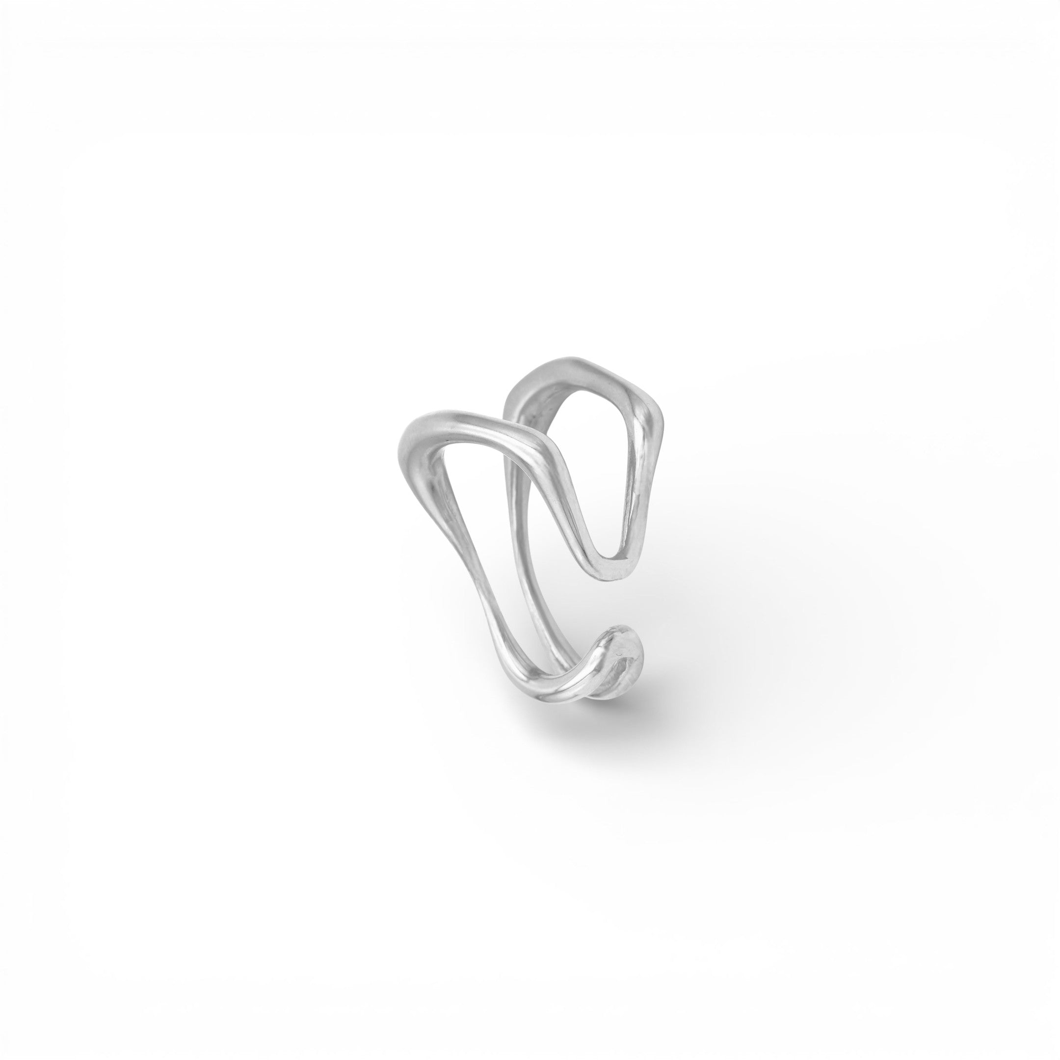 Ear Cuff Wave in Acciaio