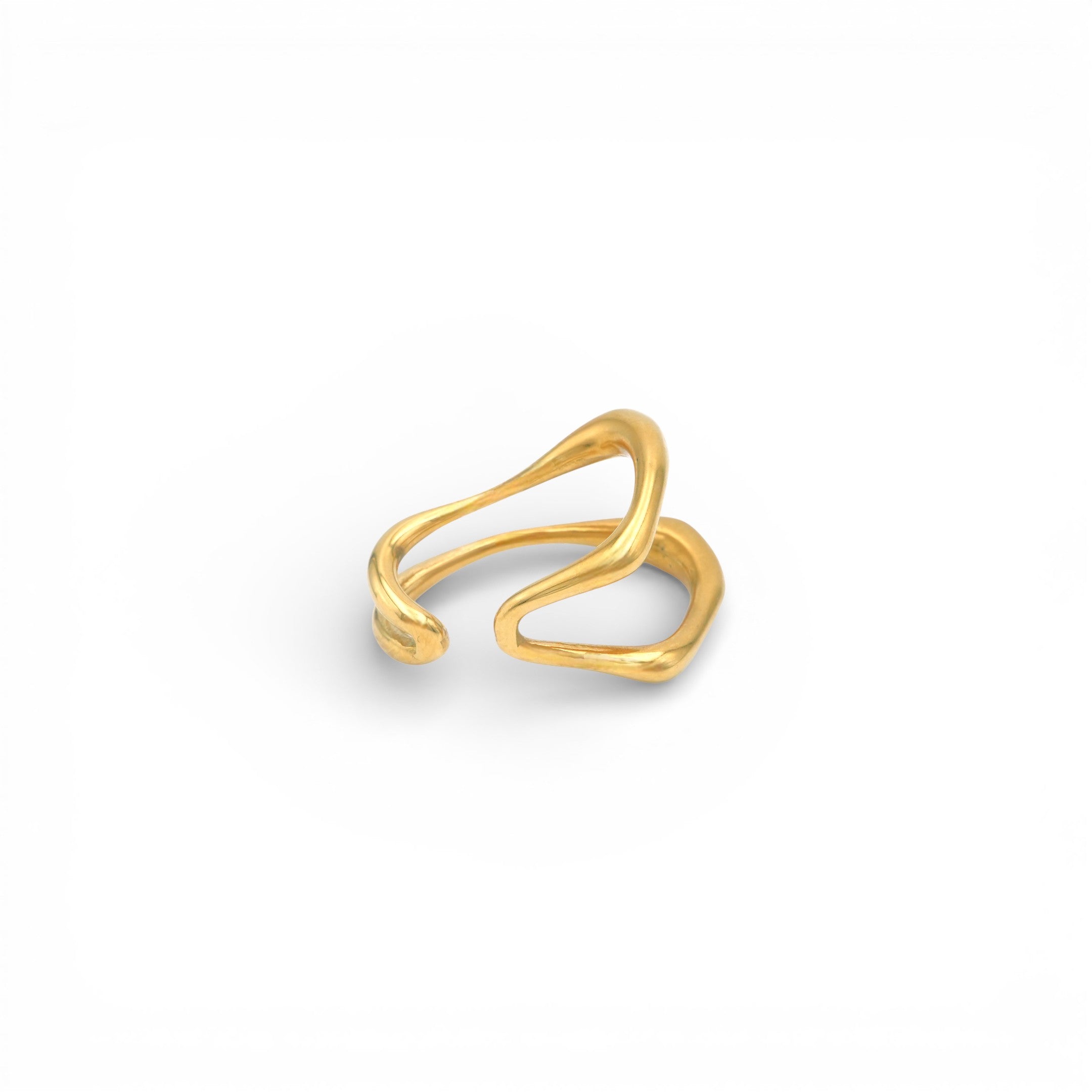 Ear Cuff Wave in Acciaio