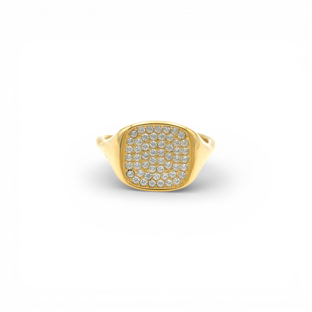 Anello Eternity Pavé In Acciaio Inossidabile