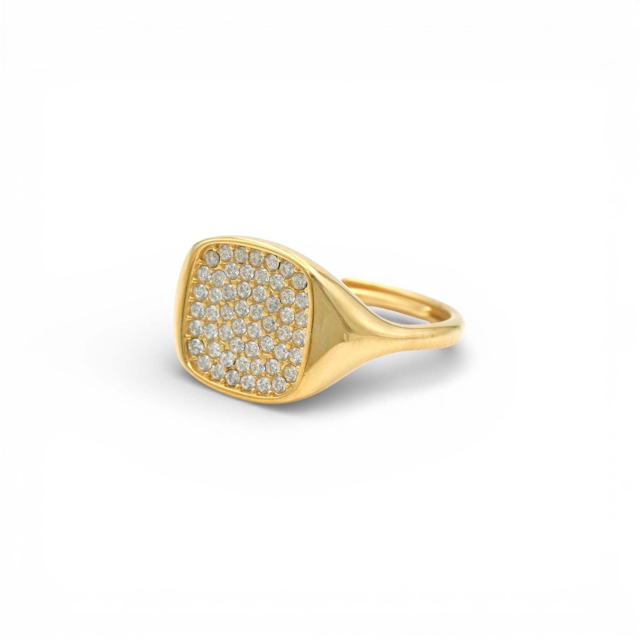 Anello Eternity Pavé In Acciaio Inossidabile