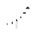 Set Orecchini In Acciaio Inossidabile con Pietre Colorate